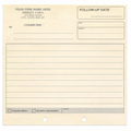 Custom printed NCR carbonless office memo, duplicate format