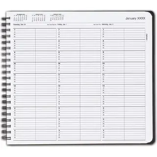 TimeScan 2-Column Wirebound Appointment Book - Open View 15-Minute Intervals