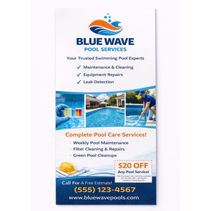 14pt C2S rack card shown with a vibrant full-color front and a clean, unprinted white back side