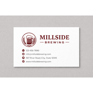 High-quality 100 lb. Solar White Linen business cards with professional raised ink