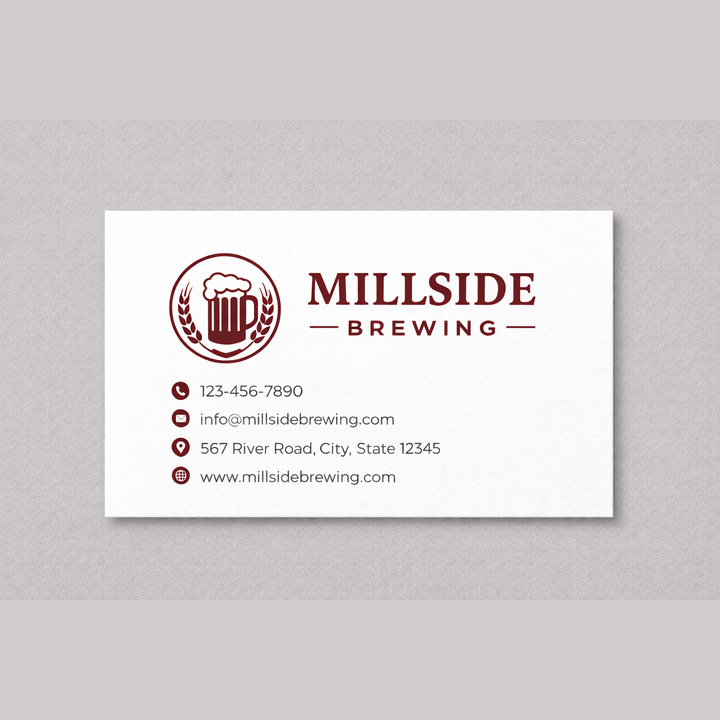 High-quality 100 lb. Solar White Linen business cards with professional raised ink