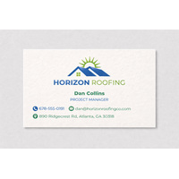 High-quality business cards printed with two custom PMS spot colors