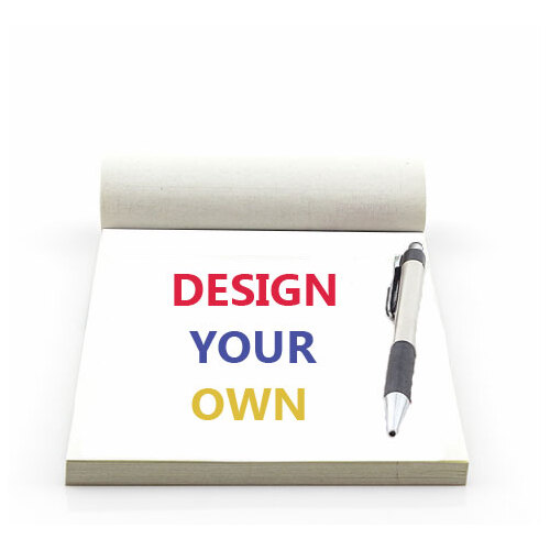 Custom 4.25 x 7 pocket-sized 4-part carbonless book with full color logo