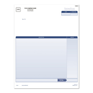 Customized QuickBooks compatible laser invoices with professional business layout