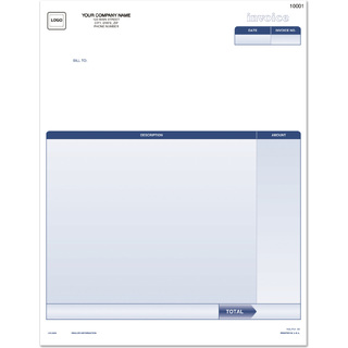 Customized QuickBooks compatible laser invoices with professional business layout