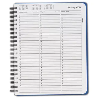 2027 TimeScan 1 Column Wirebound Appointment Book - 15 Min, 7am-6pm