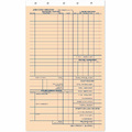 Job cost record sheet for material and labor on compact invoices