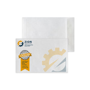 Full color 9x12 Tyvek open end envelopes featuring high-strength tear-resistant material