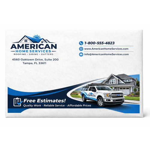 A custom 9x12 Tyvek open-end envelope showing a placeholder for a custom business logo