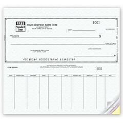 Business voucher check templates for manual or typewriter use