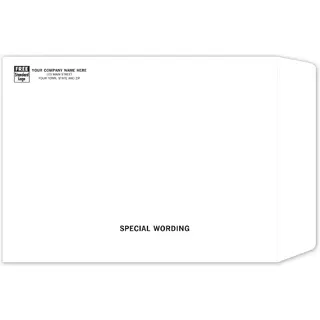 Custom Mailing Business Envelopes - Opens on Short Edge