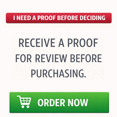 Digital proof for print order verification and artwork approval