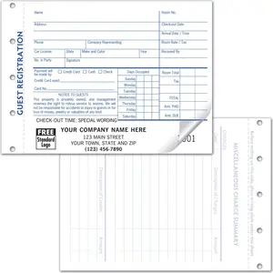 Guest Registration Forms - Carbonless
