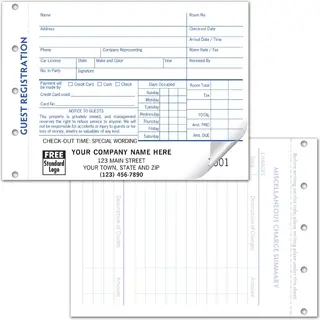Guest Registration Forms - Carbonless