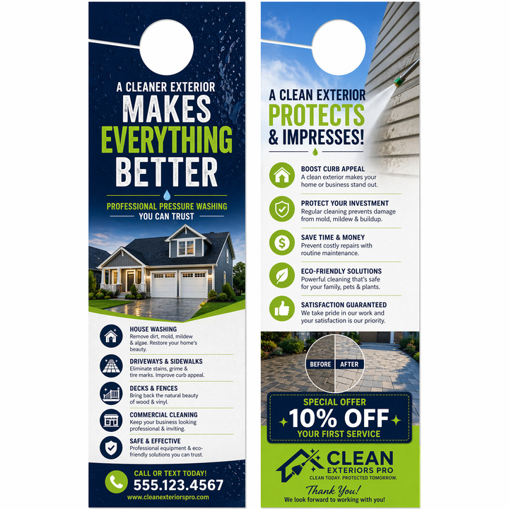 Design your door hangers online in minutes.