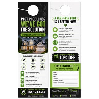 Design your door hangers online in minutes. Perfect for lawn mowing service companies.