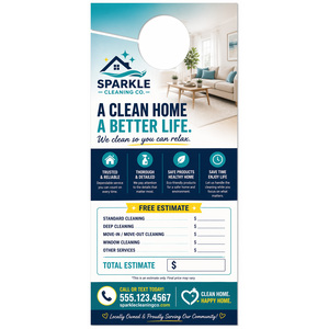 Create your own door hangers online in minutes. Perfect when adding notes is necessary.