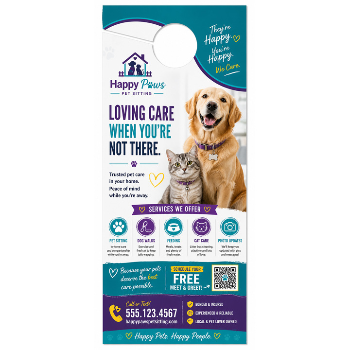 Design your retail door hangers online in minutes.