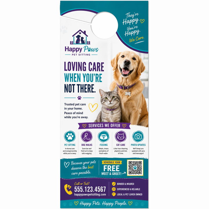Design your retail door hangers online in minutes.