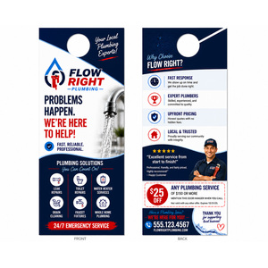 Design a two-sided door hanger online today.