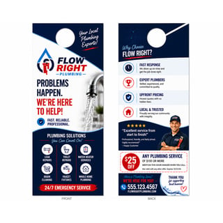 Design a two-sided door hanger online today.
