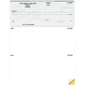 QuickBooks compatible top business checks with unlined section and laser printer format for accounting and payroll processing