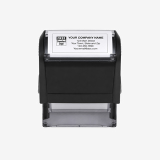 Custom and pre-printed business stamps for the office
