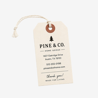 Custom printed tags for your business