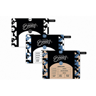 Custom 4" × 5" rectangular labels available in one-color, two-color, and three-color printing for product packaging, branding, shipping, and retail applications