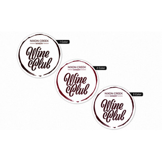 5-inch round custom labels available in one, two, or three spot colors for product packaging, promotions, branding, and retail applications