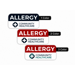 1/2" x 1" custom rectangle labels available in one, two, or three colors for product identification, pricing, packaging, inventory control, and promotional labeling