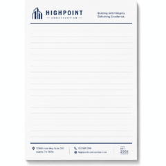 Custom branded notepad for business