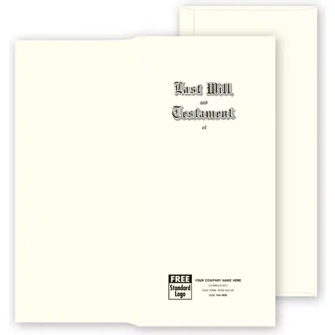 Custom Engraved Legal Will Envelopes