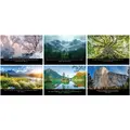 Custom printed Inspirations spiral wall calendar 6 month spread view