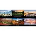 Custom printed inspirational spiral wall calendar - inside view