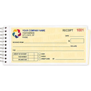 Spiral Bound Receipts - Full Color
