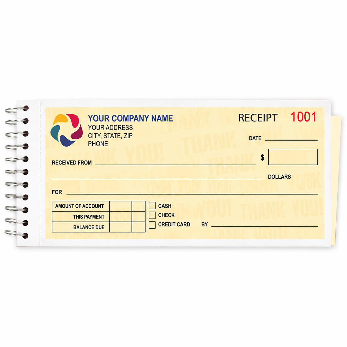 Spiral Bound Receipts - Full Color