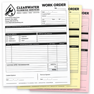 3-part vertical custom glued-edge form measuring 8.5 x 11 inches printed in black ink