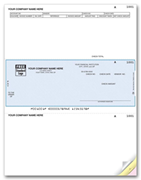 DLM217 - Laser Accounts Payable Checks, Preprinted Top Stub