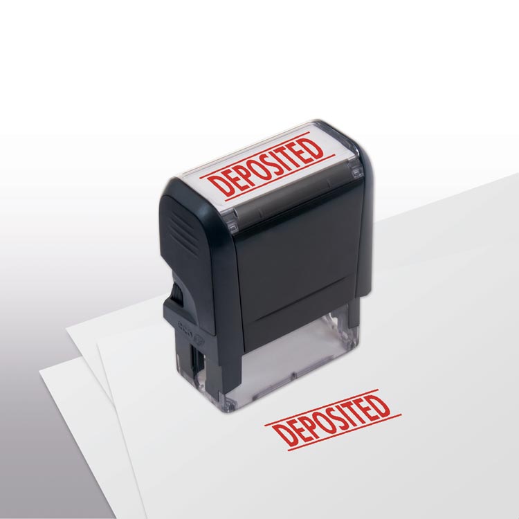 Custom Self-Inking Deposited Stamp