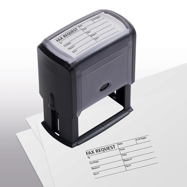 Fax Sheet Stamp - Self-Inking  with custom options