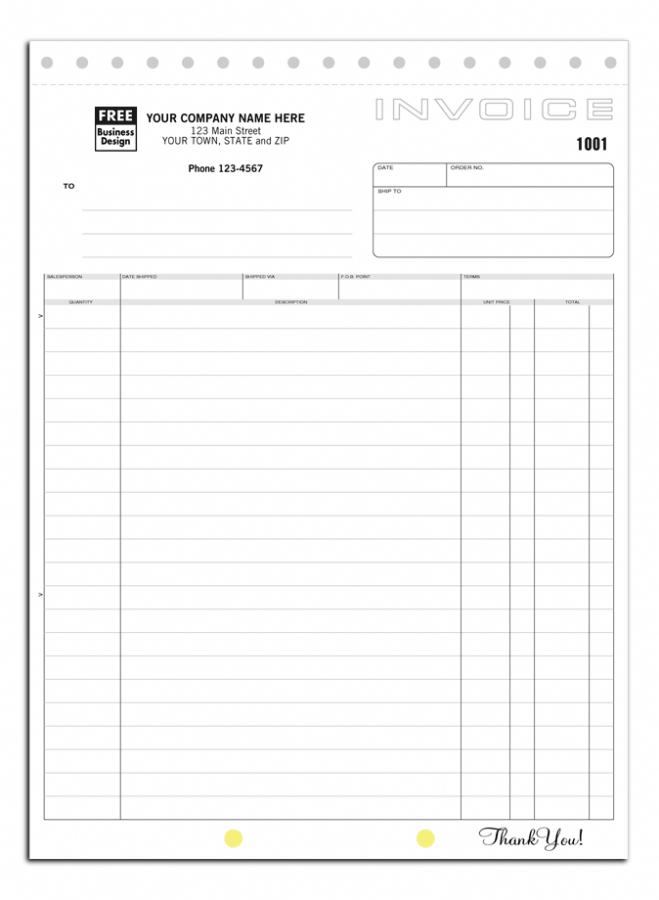 106 - Business Invoices Printing