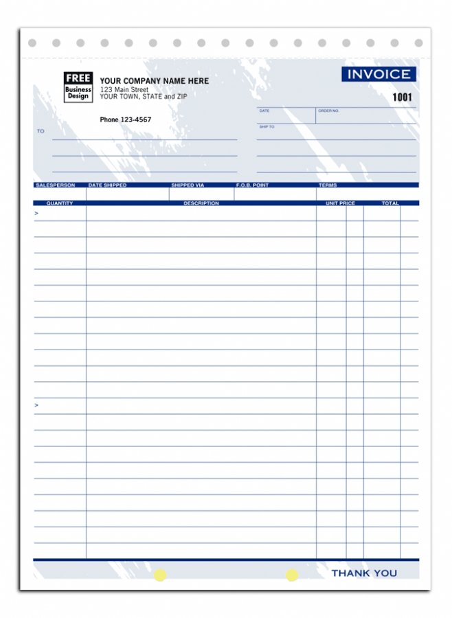 106T - Personalized Business Invoices