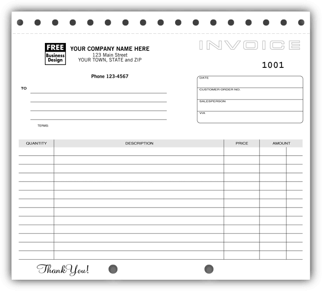 108 - Compact Carbonless Invoices