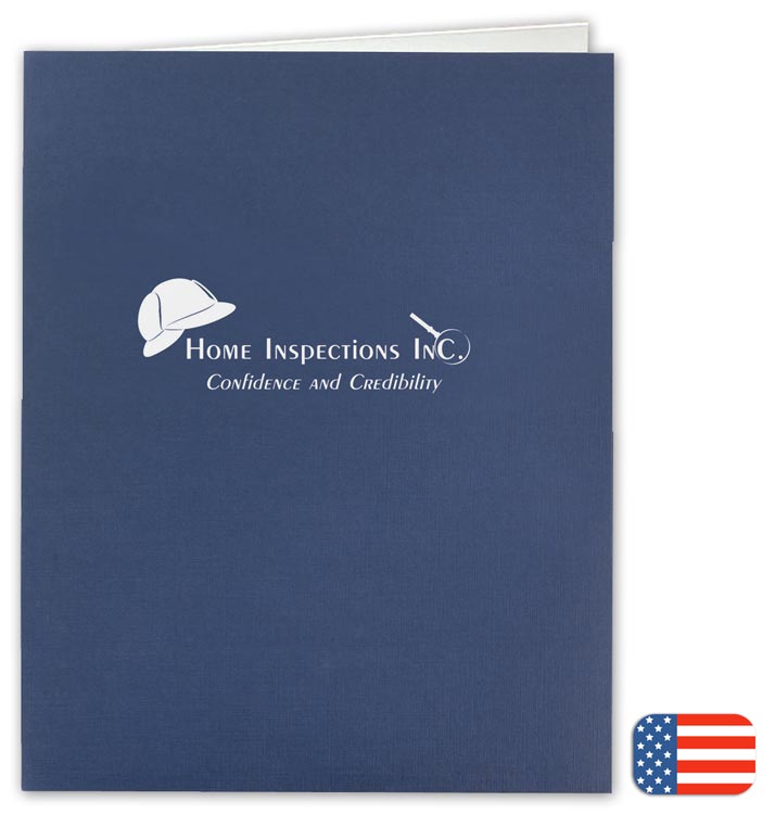 This Linen Presentation Folder shows your company's elegance. Have your business name printed on the front.