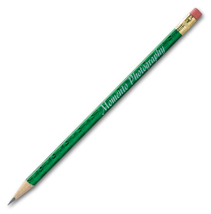 This Round Barrel Foil Pencil is a simple way to promote your business.