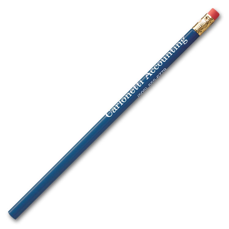 Pencils such as this round barrel pencil is a perfect and simple way to promote your business.