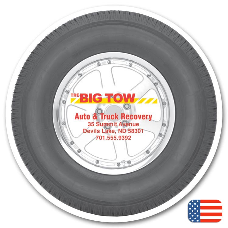 This Promotional Tire Magnet is a perfect way to promote your business. 