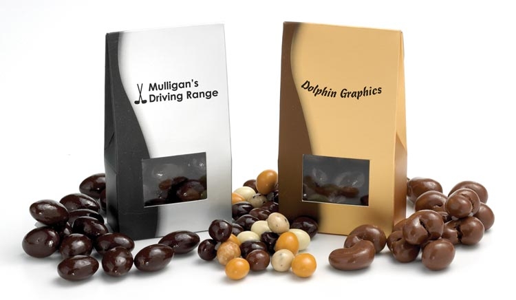 Holiday gifts of chunky gourmet confections with custom options