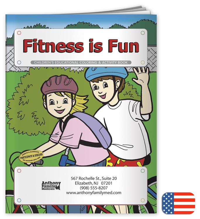 Promotional Fun Coloring Book with Custom option